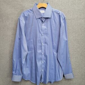 ROBERT GRAHAM CLASSIC BUTTON DOWN SHIRT, SIZE 43/17